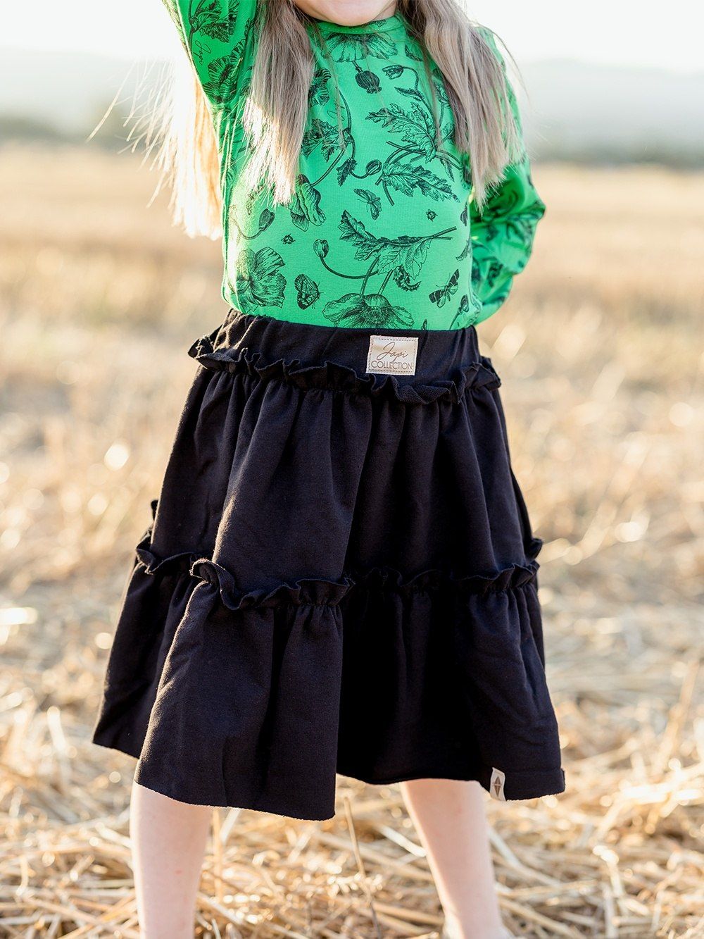 Dievčenské tričko WILD POPPIES s dlhým rukávom