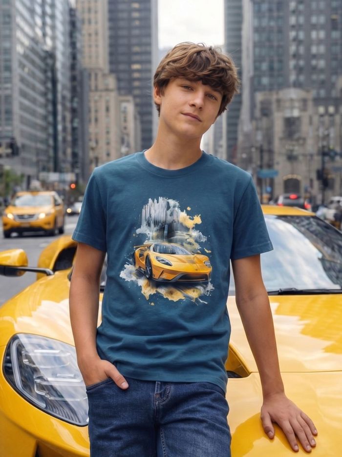 Chlapčenské tričko SPORT CAR s krátkym rukávom