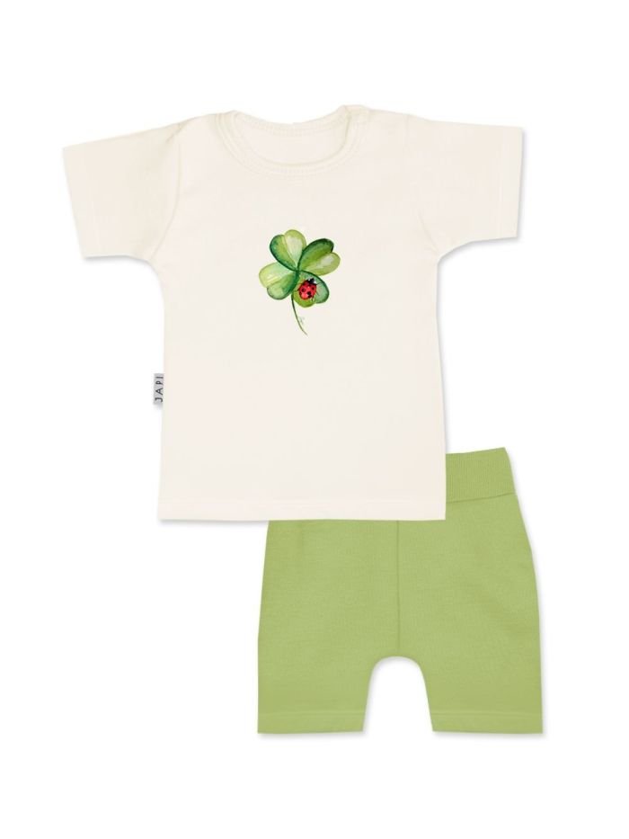 Detská súprava tričko+kraťasy GOOD LUCK s krátkym rukávom