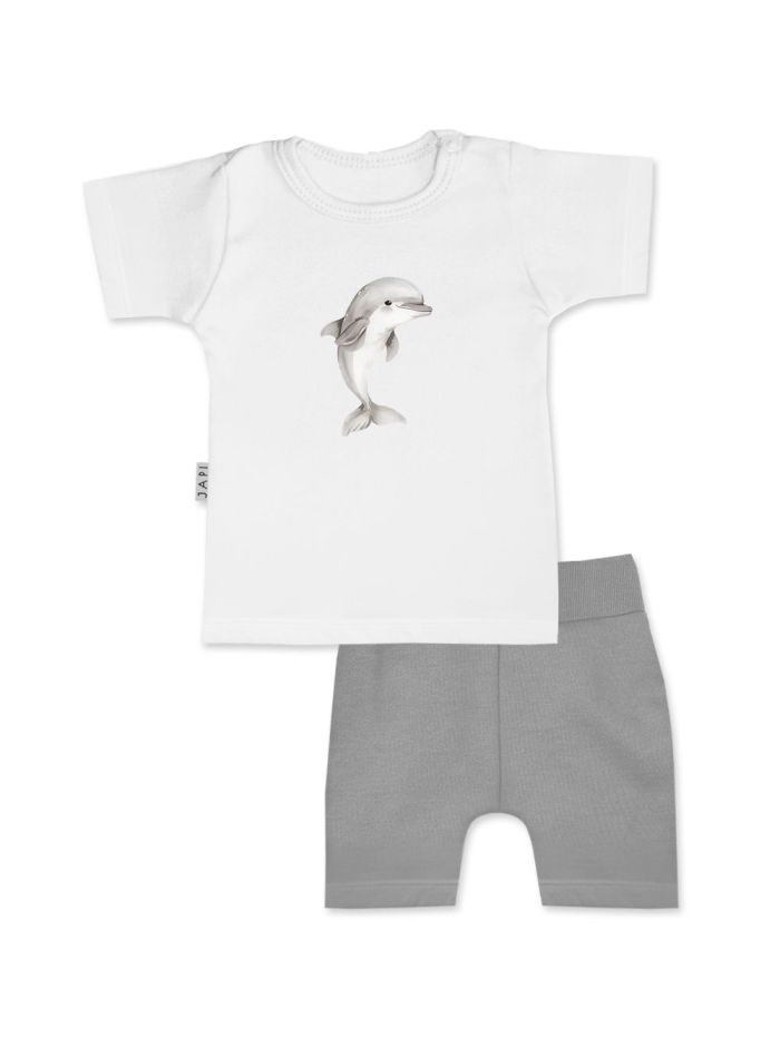 Detská súprava tričko+kraťasy SEA ANIMALS s krátkym rukávom