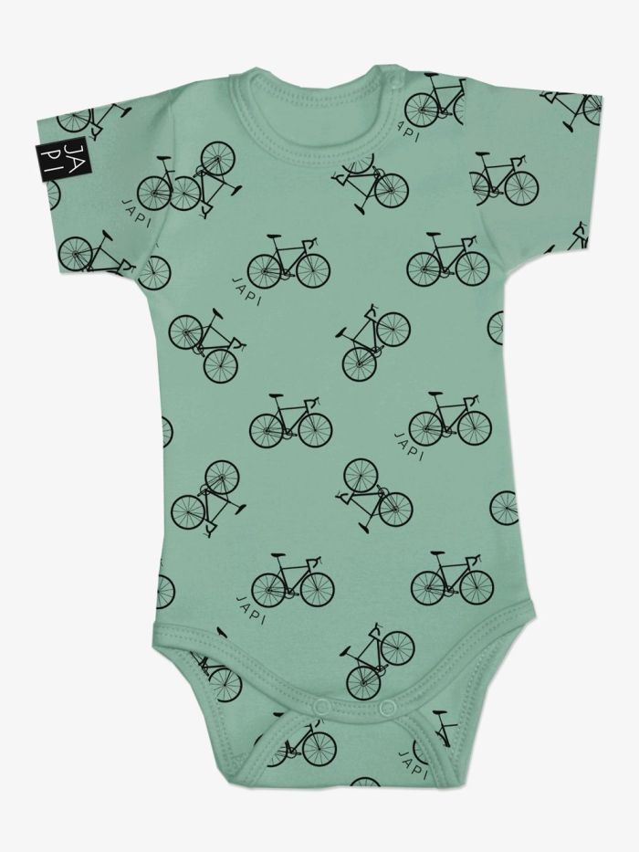 Body s krátkym rukávom s potlačou bicyklov 