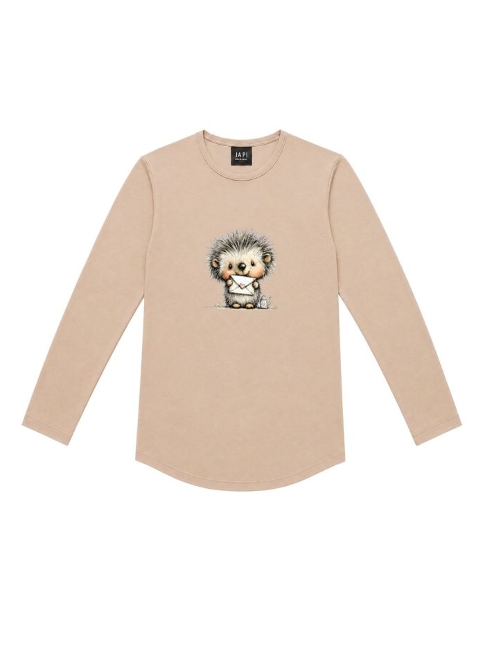 Detské tričko LOVELY HEDGEHOG s dlhým rukávom