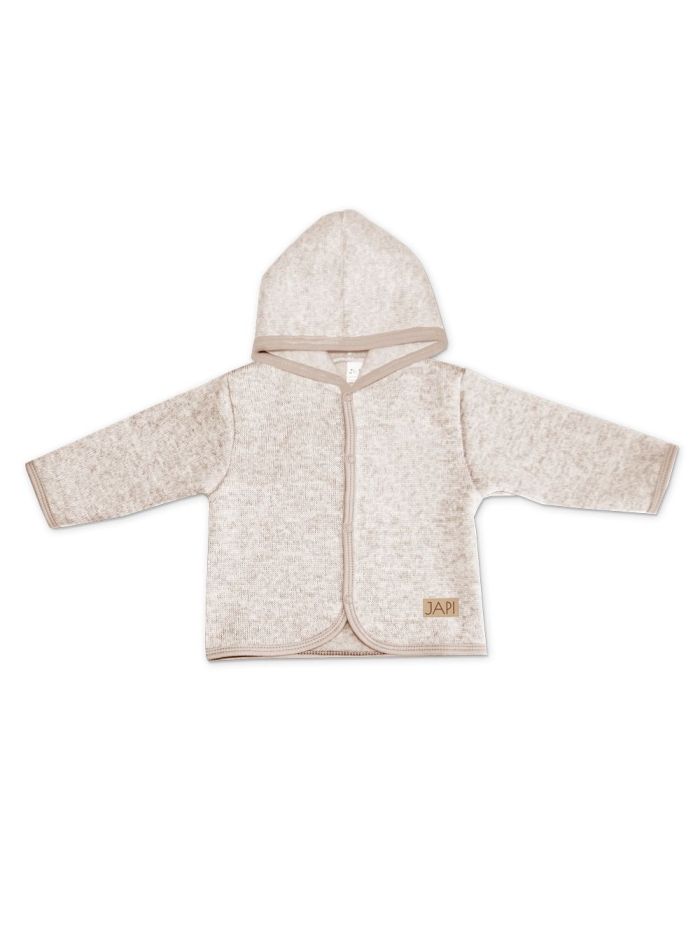 Detský kabátik svetrový s kapucňou JAPI