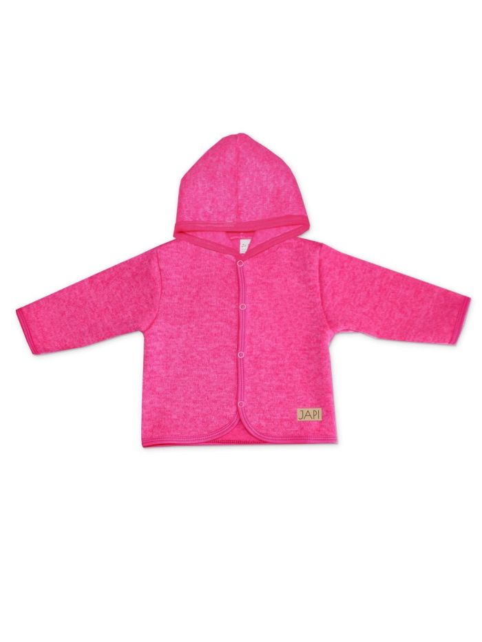 Detský kabátik svetrový s kapucňou JAPI