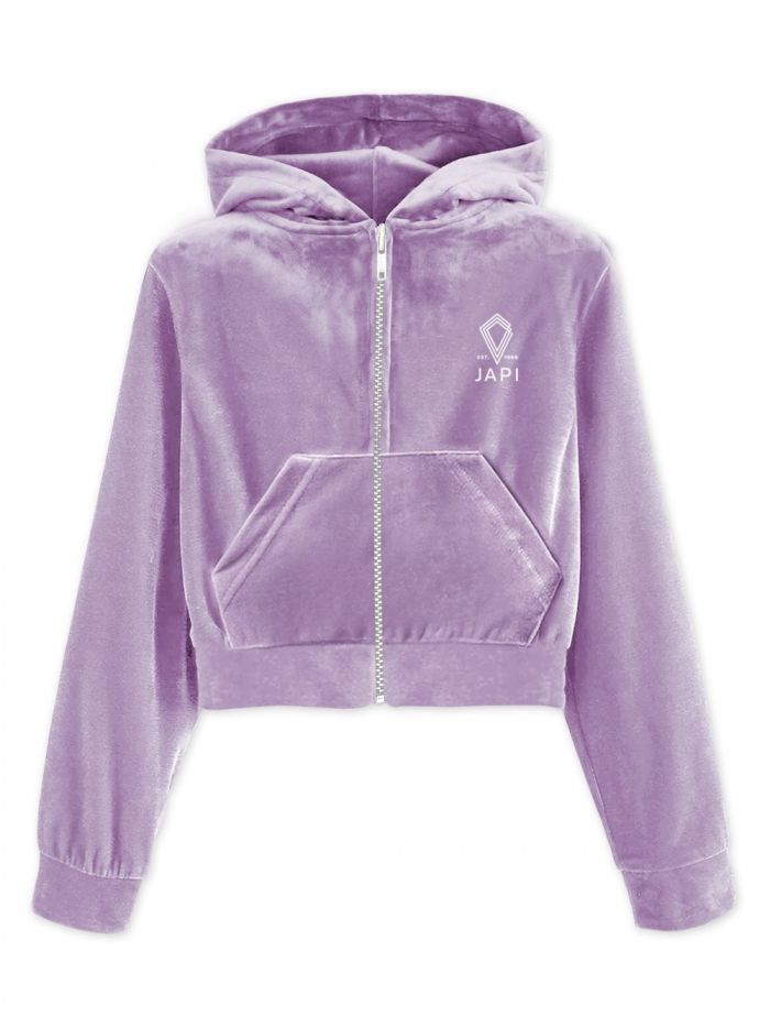 Dievčenská mikina s kapucňou VELVET SPORT