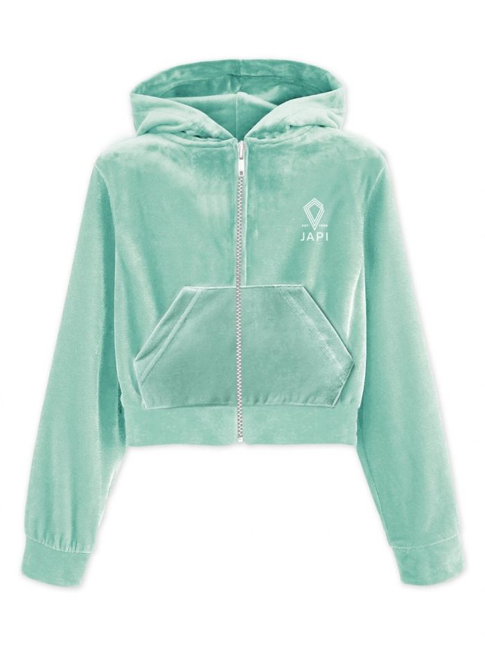 Dievčenská mikina s kapucňou VELVET SPORT