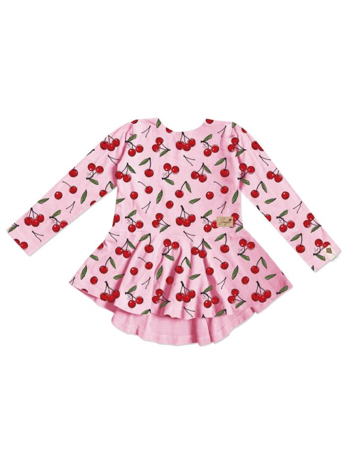 Dievčenská tunika CHERRY s dlhým rukávom