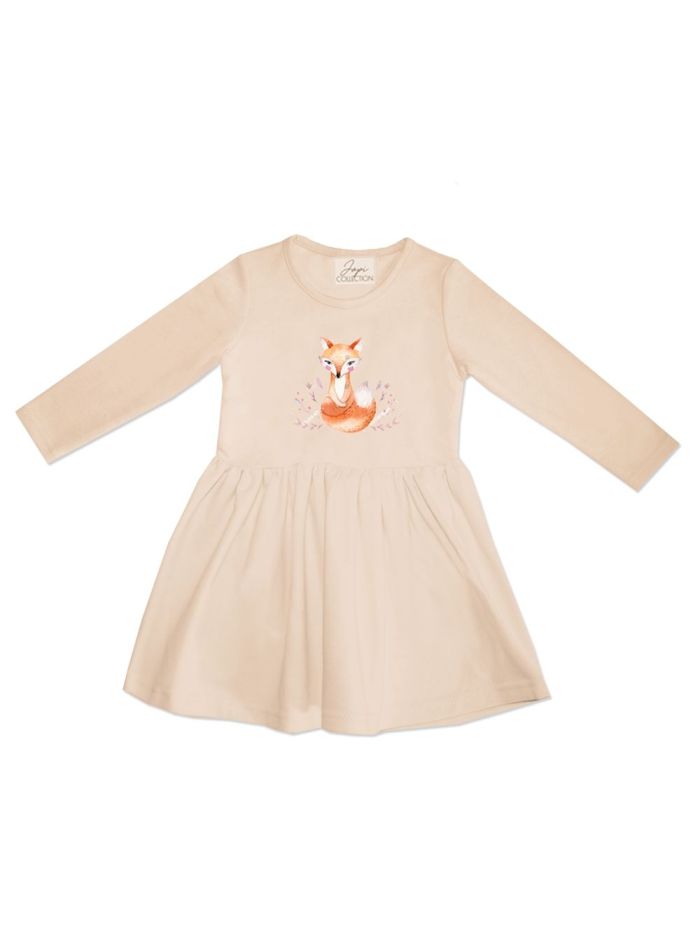 Dievčenské šaty FOX s dlhým rukávom