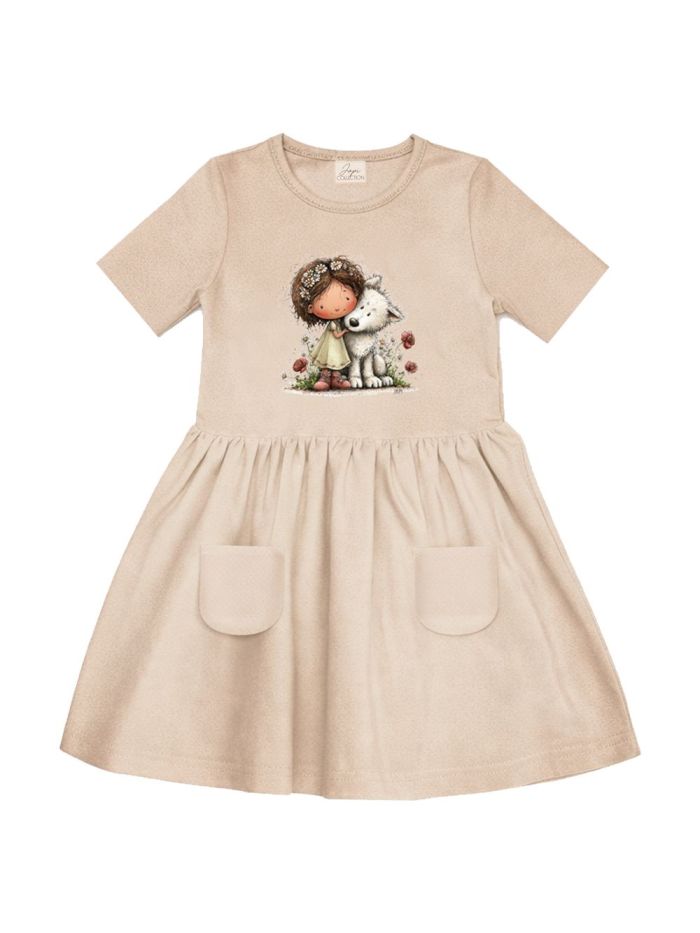 Dievčenské šaty LITTLE HUG s krátkym rukávom