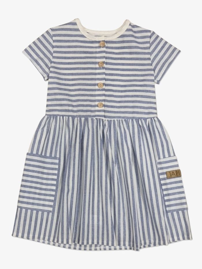 Dievčenské šaty STRIPES s krátkym rukávom