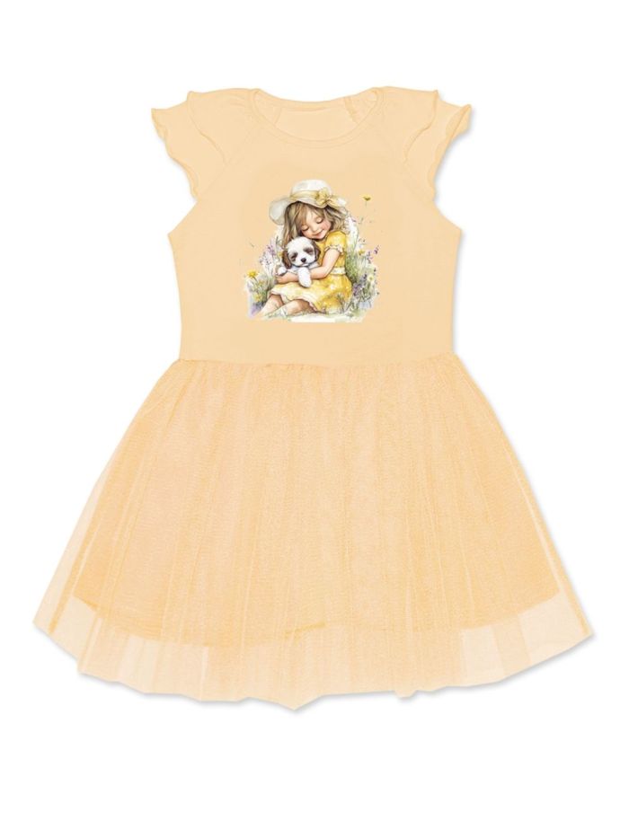Dievčenské šaty SUMMER MOMENTS s krátkym rukávom