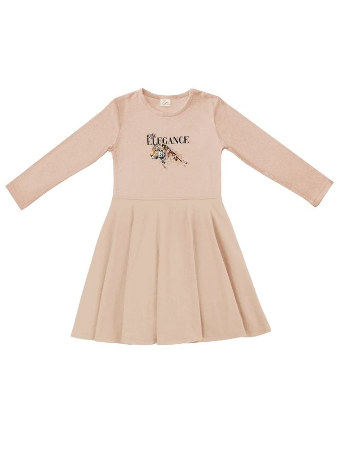 Dievčenské šaty WILD ELEGANCE s dlhým rukávom