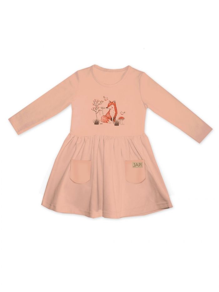 Dievčenské šaty WILD s dlhým rukávom