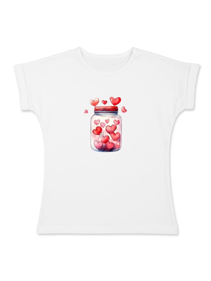 Dievčenské tričko COMPOTE OF HEARTS s krátkym rukávom