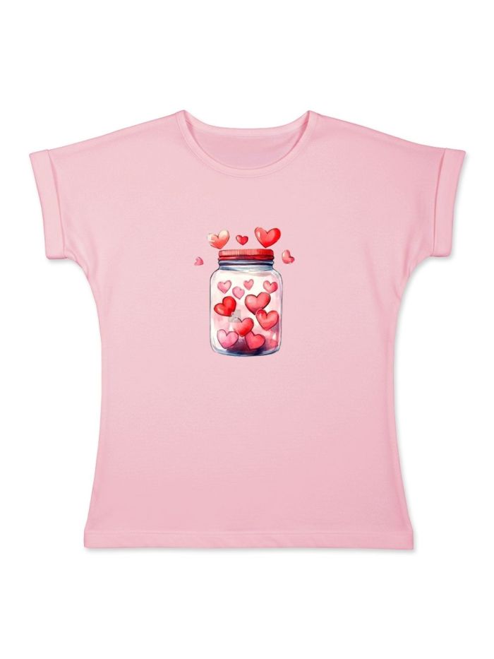Dievčenské tričko COMPOTE OF HEARTS s krátkym rukávom