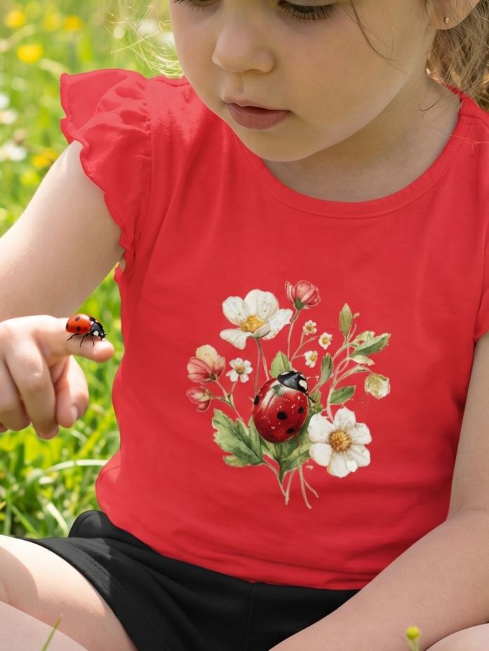 Dievčenské tričko LADY BIRDS s krátkym rukávom