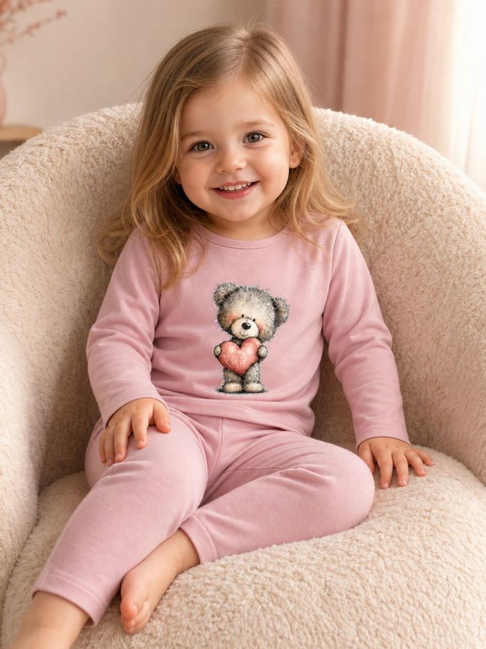 Dievčenské tričko LOVELY TEDDY s dlhým rukávom