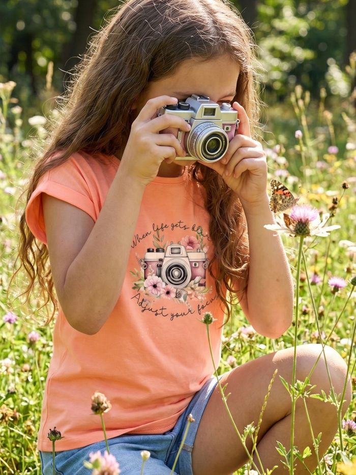 Dievčenské tričko MEMORIES s krátkym rukávom