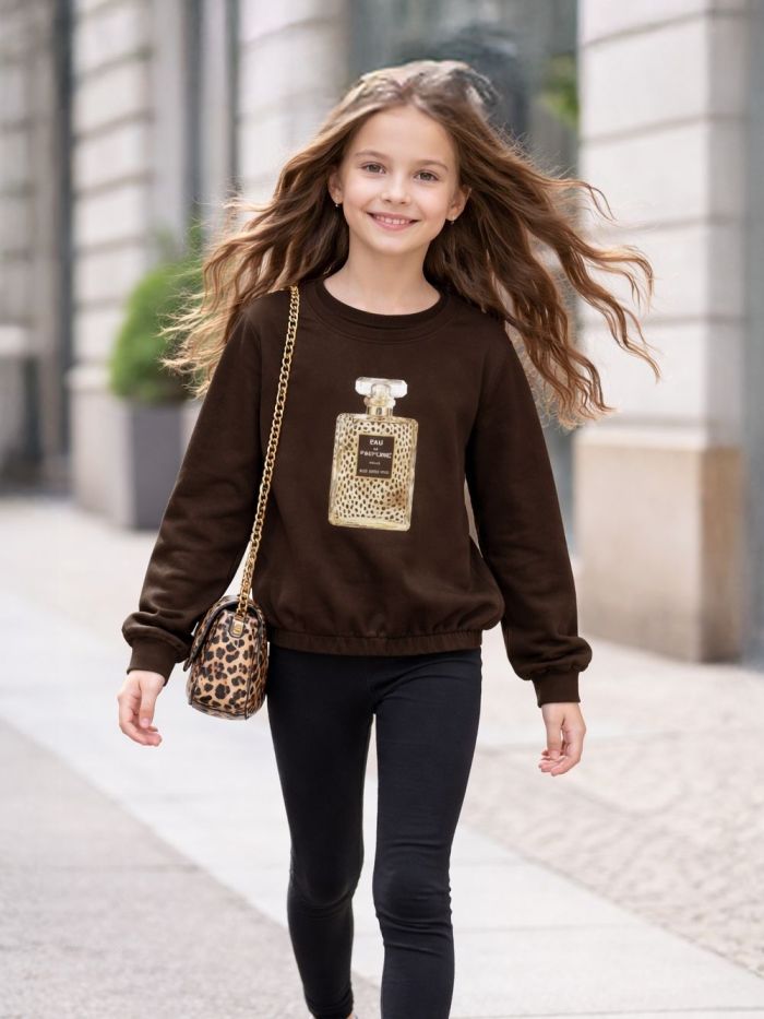 Dievčenské tričko PARFUM s dlhým rukávom