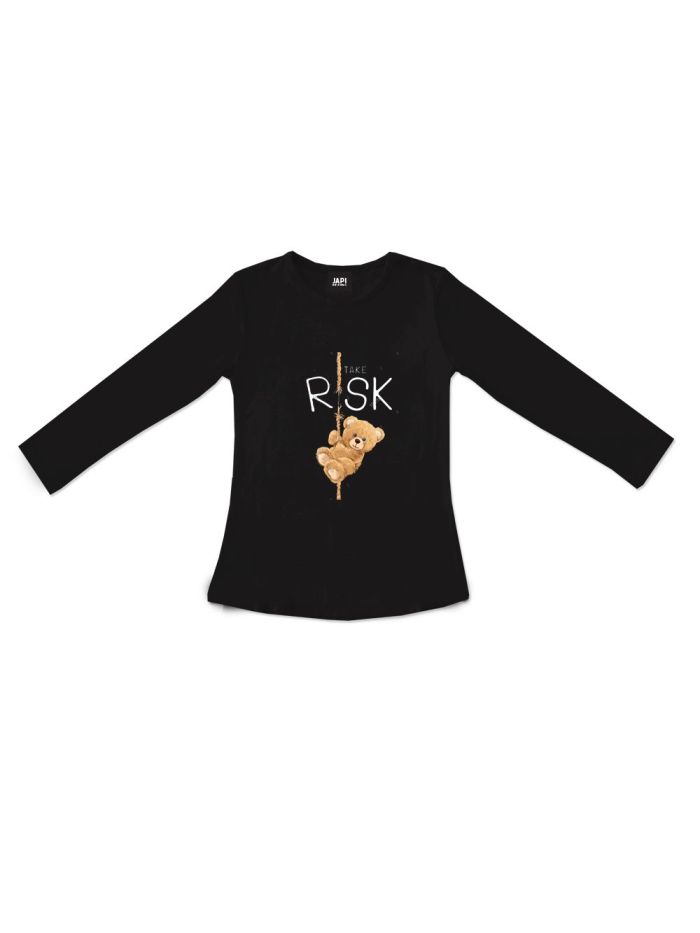 Dievčenské tričko RISK s dlhým rukávom