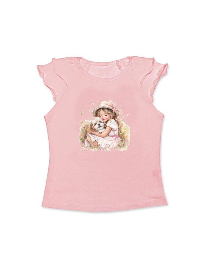 Dievčenské tričko SUMMER MOMENTS s krátkym rukávom