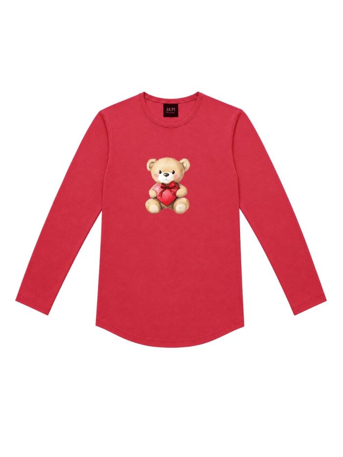 Dievčenské tričko TEDDY LOVE s dlhým rukávom