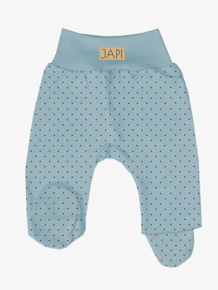 Poldupačky pre bábätká v modrej farbe