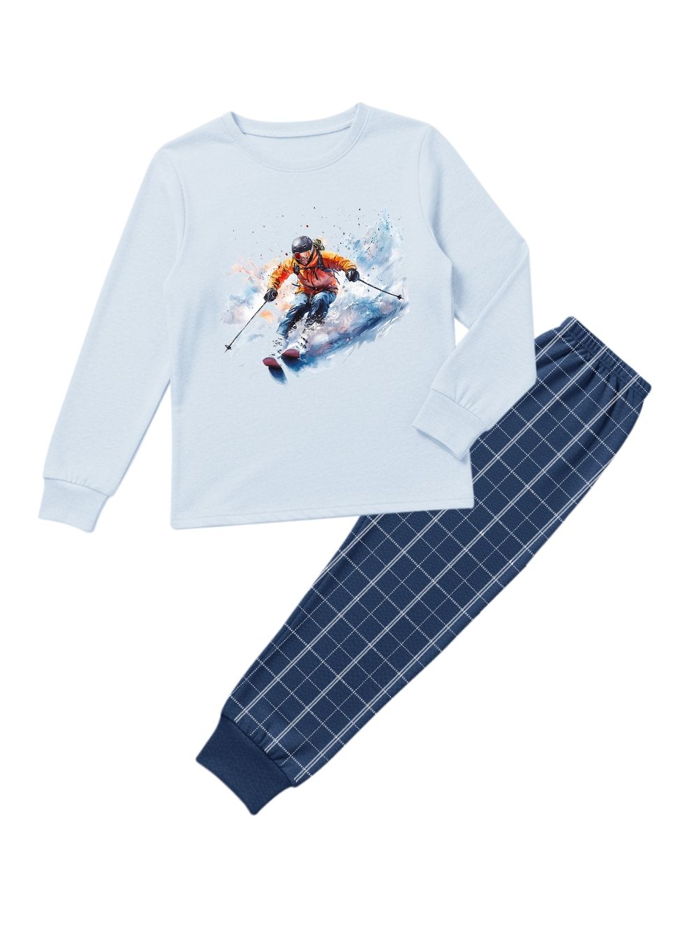 Pánske pyžamo SNOW RIDER s dlhým rukávom