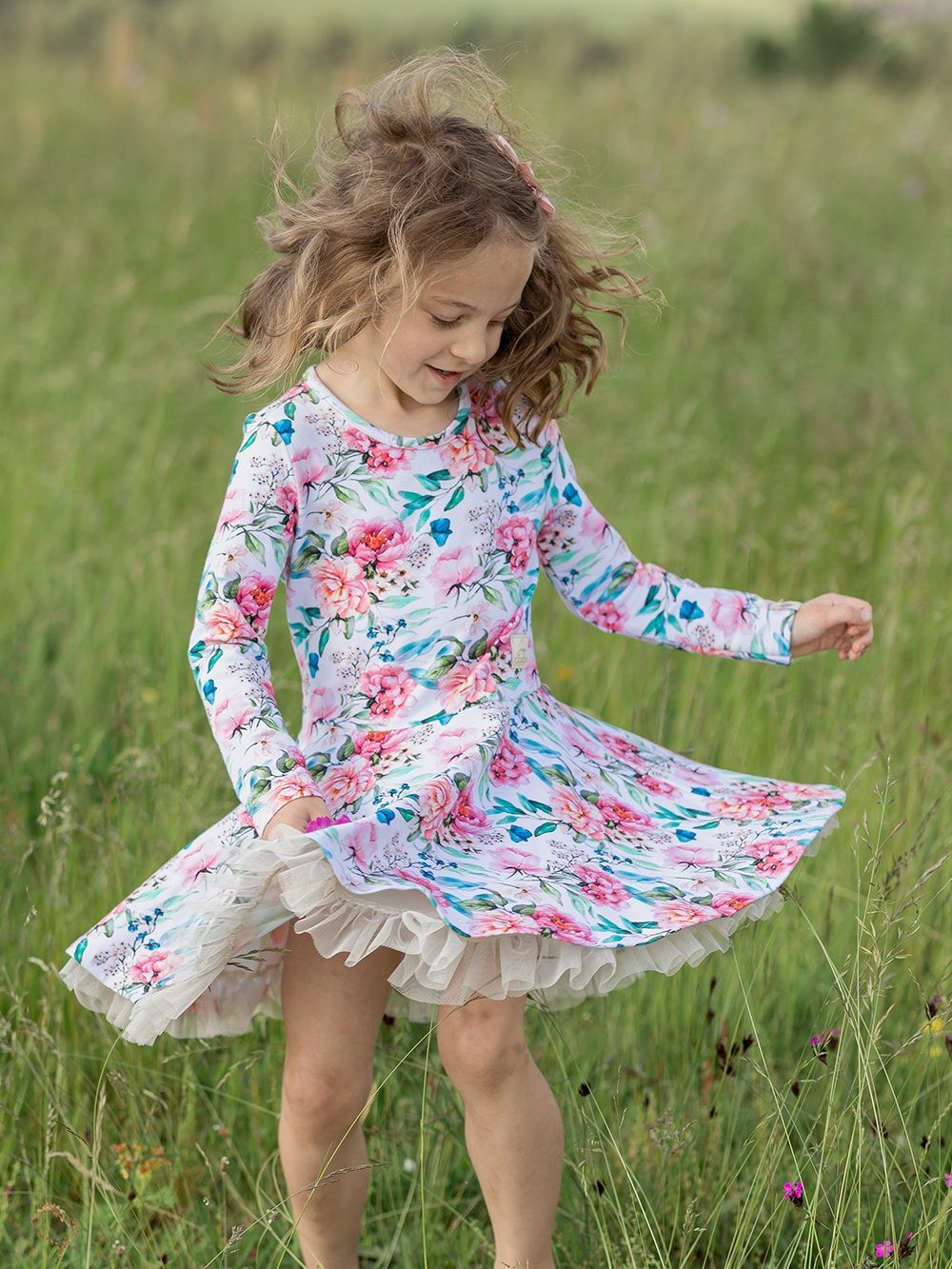 kvetované šaty pre dievčatá