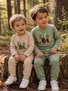 Chlapčenské tričko WOODLAND BEAR s dlhým rukávom