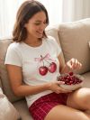 Dámske pyžamo  SWEET CHERRY s krátkym rukávom