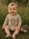 Detské body LOVELY HEDGEHOG s dlhým rukávom