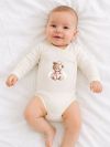 Detské body prekladacie TEDDY PRINCESS  s dlhým rukávom
