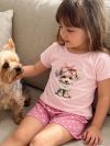 Dievčenské pyžamo LITTLE PUPPY s krátkym rukávom