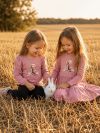 Dievčenské šaty BUNNY LOVE s dlhým rukávom