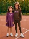 Dievčenské šaty CUTE GIRLS s dlhým rukávom