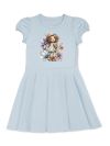 Dievčenské šaty FLOWER GIRL s krátkym rukávom