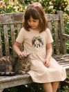 Dievčenské šaty GIRL and CAT s krátkym rukávom