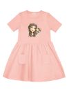 Dievčenské šaty GIRL and DOG s krátkym rukávom