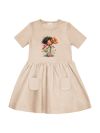 Dievčenské šaty GIRL FLORAL s krátkym rukávom