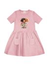 Dievčenské šaty GIRL FLORAL s krátkym rukávom