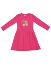 Dievčenské šaty LEOPARD BLOOM s dlhým rukávom