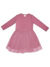 Dievčenské šaty tyl 1F GIRLS COLORS s dlhým rukávom