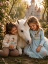 Dievčenské šaty tyl UNICORN and PRINCESS s dlhým rukávom
