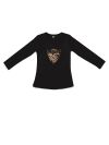 Dievčenské tričko 1F LEOPARD s dlhým rukávom