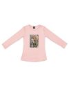 Dievčenské tričko GIRL and DOG s dlhým rukávom