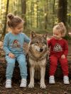 Dievčenské tričko  GIRL and WOLF s dlhým rukávom