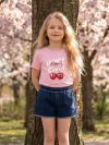 Dievčenské tričko HONEY CHERRY s krátkym rukávom