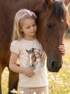 Dievčenské tričko HORSE and GIRL s krátkym rukávom