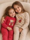 Dievčenské tričko TEDDY LOVE s dlhým rukávom